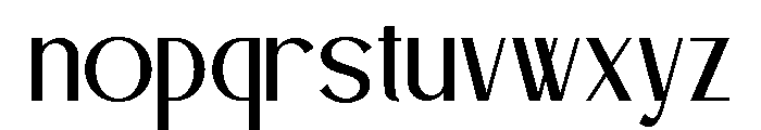 BLESON VOOZART Extra Light Font LOWERCASE