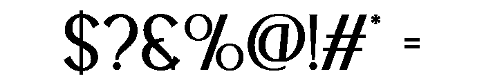 BLESON VOOZART Light Font OTHER CHARS