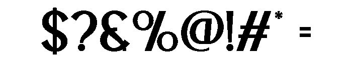 BLESON VOOZART Medium Font OTHER CHARS