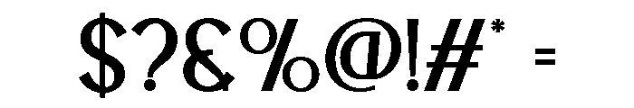 BLESON VOOZART Regular Font OTHER CHARS
