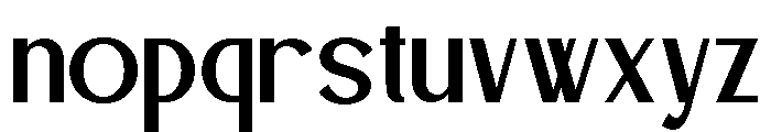 BLESON VOOZART Regular Font LOWERCASE