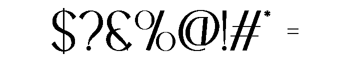 BLESON VOOZART Thin Font OTHER CHARS