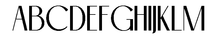 BLESON VOOZART Thin Font UPPERCASE