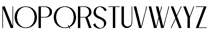 BLESON VOOZART Thin Font UPPERCASE