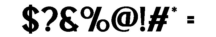 BLESONVOOZART-Bold Font OTHER CHARS