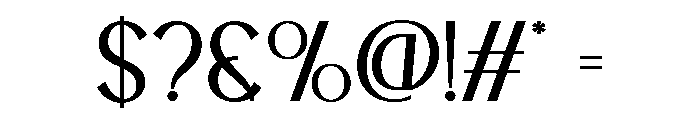 BLESONVOOZART-ExtraLight Font OTHER CHARS