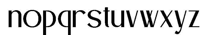 BLESONVOOZART-ExtraLight Font LOWERCASE
