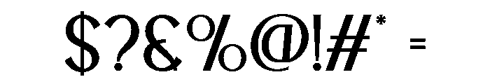 BLESONVOOZART-Light Font OTHER CHARS