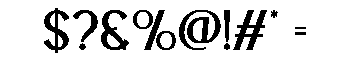 BLESONVOOZART-Regular Font OTHER CHARS