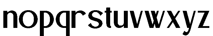 BLESONVOOZART-Regular Font LOWERCASE