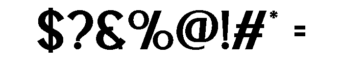 BLESONVOOZART-SemiBold Font OTHER CHARS