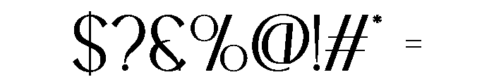 BLESONVOOZART-Thin Font OTHER CHARS
