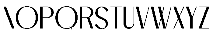 BLESONVOOZART-Thin Font UPPERCASE