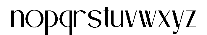 BLESONVOOZART-Thin Font LOWERCASE