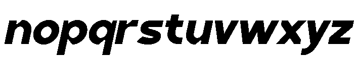 BLINKO Oblique Font LOWERCASE