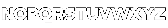 BLINKO Outline Font UPPERCASE
