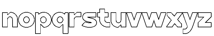 BLINKO Outline Font LOWERCASE