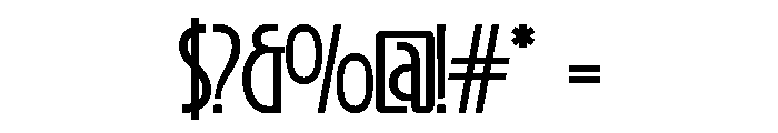 BLOCENT-Regular Font OTHER CHARS
