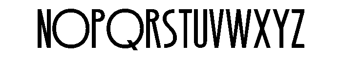 BLOCENT-Regular Font UPPERCASE