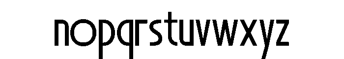 BLOCENT-Regular Font LOWERCASE