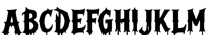 BLOOD MOON Regular Font UPPERCASE