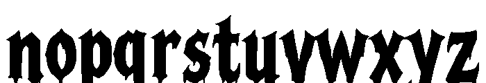 BLOOD MOON Regular Font LOWERCASE