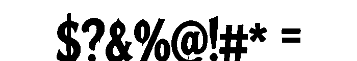 BLOODMOON-Regular Font OTHER CHARS