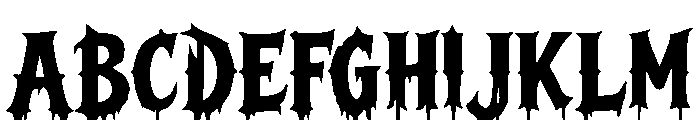 BLOODMOON-Regular Font UPPERCASE
