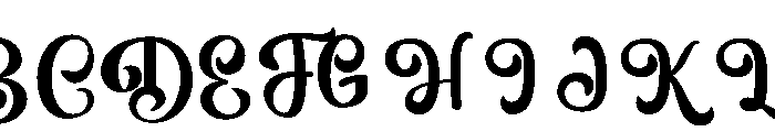 Black Alphabet Regular Font UPPERCASE