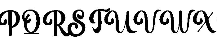 Black Alphabet Regular Font UPPERCASE