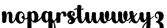 Black Alphabet Regular Font LOWERCASE