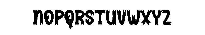 Black Angela Font LOWERCASE