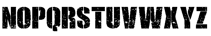 Black Army Grunge Font LOWERCASE