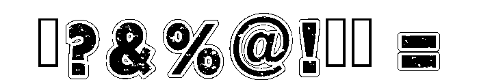 Black Army Regular Font OTHER CHARS