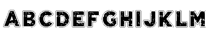 Black Army Regular Font UPPERCASE