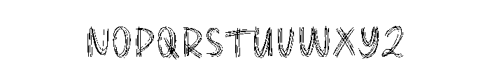 Black Artist Font LOWERCASE