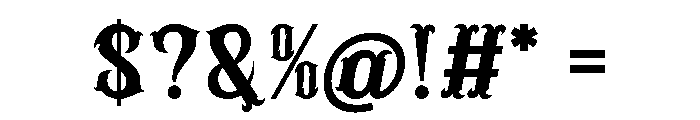 Black Ashes Font OTHER CHARS