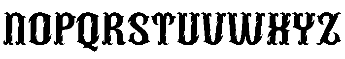 Black Ashes Font UPPERCASE