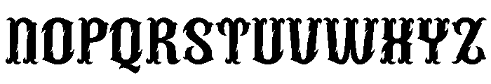 Black Ashes Font LOWERCASE
