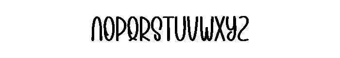 Black Avenue Font LOWERCASE