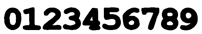 Black Barrel Regular Font OTHER CHARS