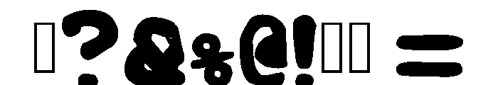 Black Barrel Regular Font OTHER CHARS