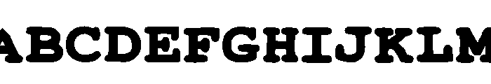 Black Barrel Regular Font UPPERCASE