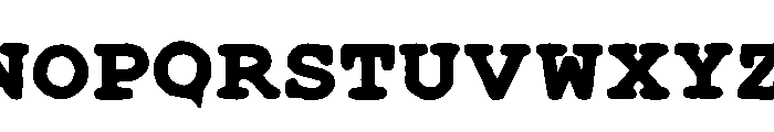 Black Barrel Regular Font LOWERCASE