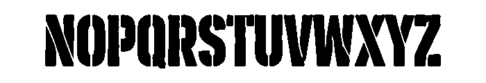 Black Barricade Font UPPERCASE