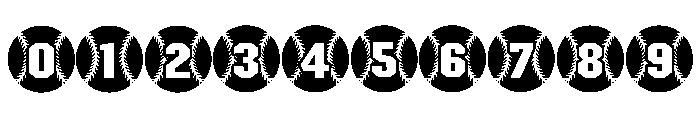 Black Baseball Regular Font OTHER CHARS