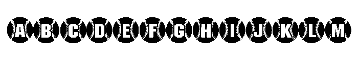 Black Baseball Regular Font UPPERCASE