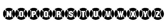Black Baseball Regular Font LOWERCASE