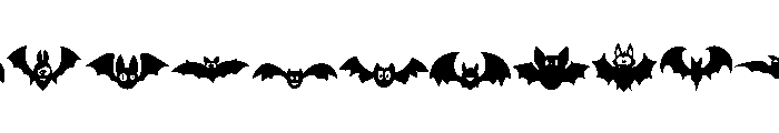 Black Bat Font LOWERCASE