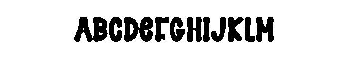 Black Birthday Font UPPERCASE
